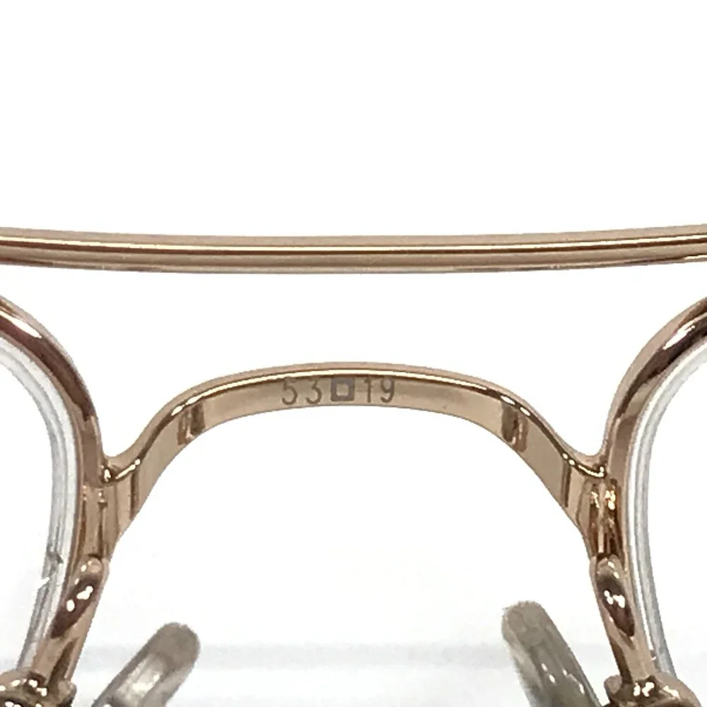 John Varvatos Eyeglasses Frames V106 GOLD Rectangle Half Rim 53-19-140